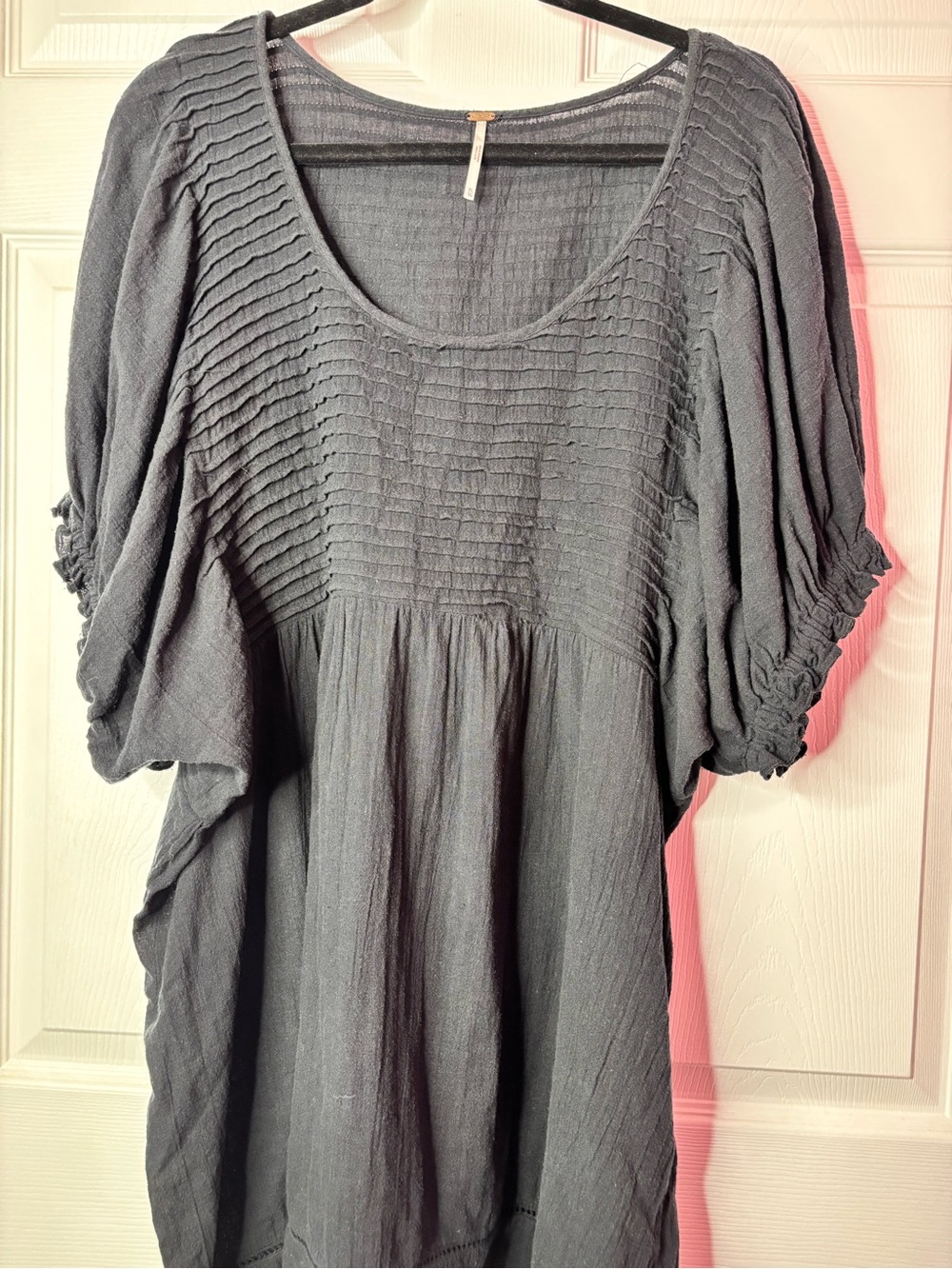 Free People Elsie Mini Dress — XL Black